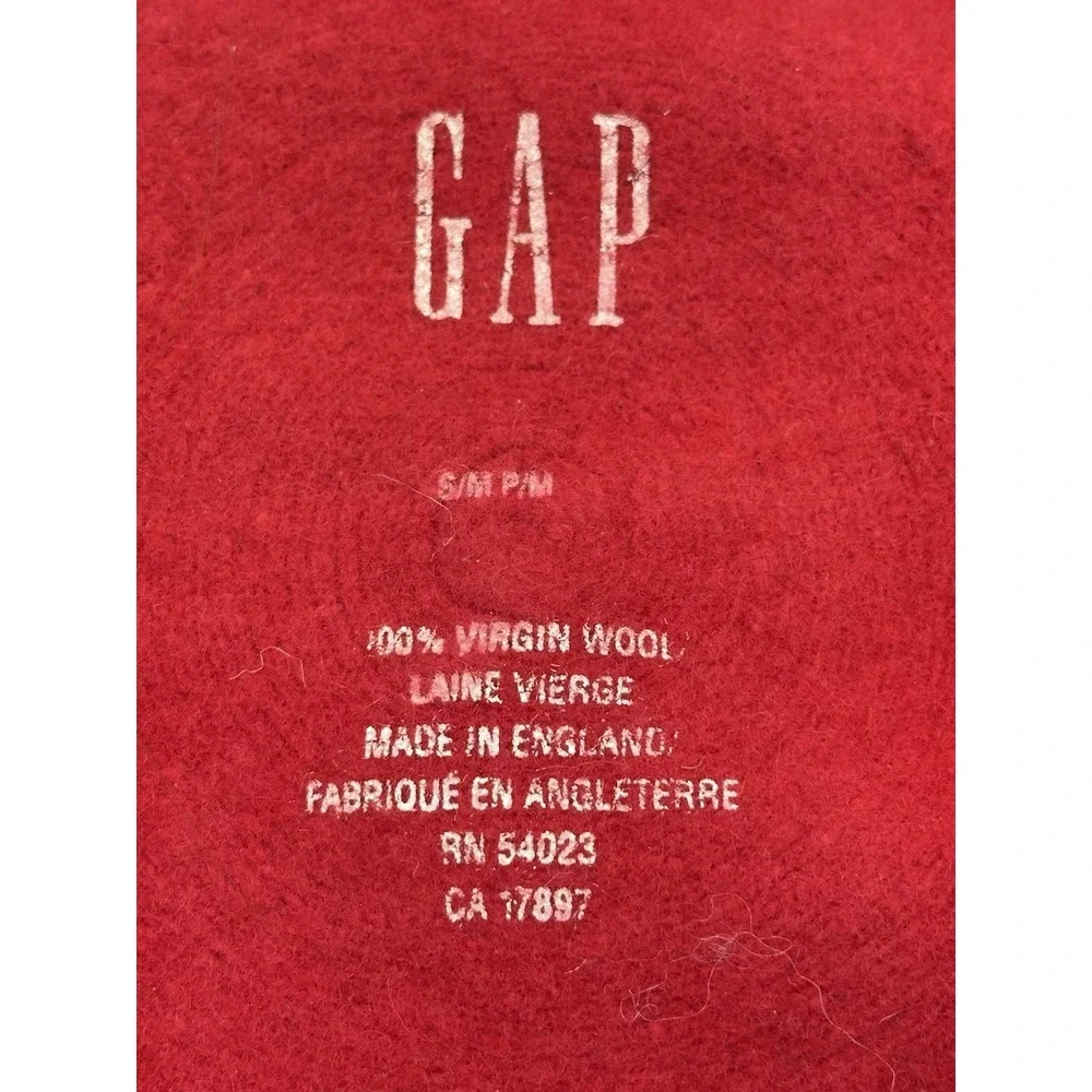 Gap 100% Virgin Wool Red Women's Beret Style Cap Small Medium